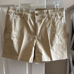 a.n.a Women's Tan Bermuda Shorts